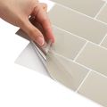 vidaXL Subway dlažba 10 ks Béžová 29 x 21 cm Polyuretán a PET