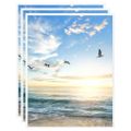 vidaXL Fotorámiky na stôl, koláž 3 ks, biele 20x25 cm, MDF