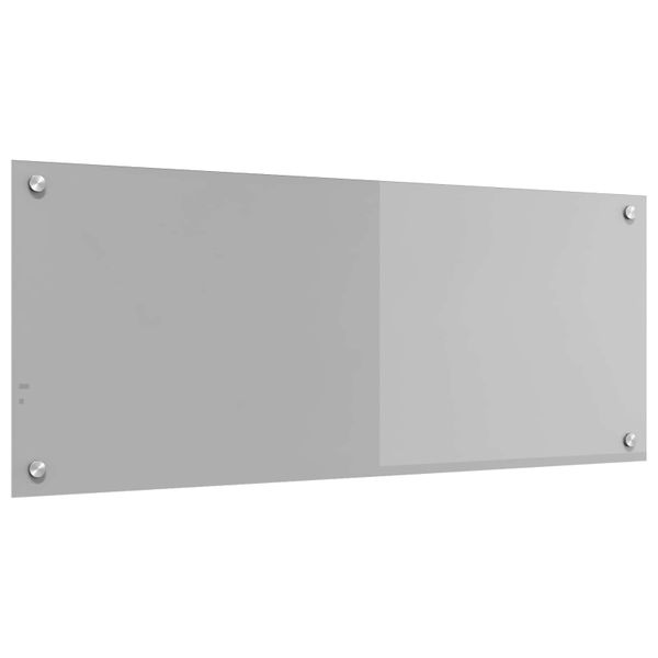 vidaXL Kuchynský obklad Svetlosivá 100 x 40 cm tvrdené sklo