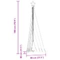vidaXL LED vianočný stromček 339 LED modré 187 cm