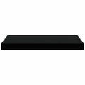 vidaXL Plávajúce nástenné police 2 ks, čierne 50x23,5x3,8 cm, MDF