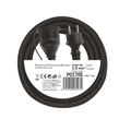 Predlžovací kábel EMOS P01705 guma-neoprén PROFI spojka 5m / 3x 1,5mm / IP44 / čierny