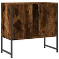 vidaXL Skrinka na umývadlo dymový dub 60x33x60 cm kompozitné drevo