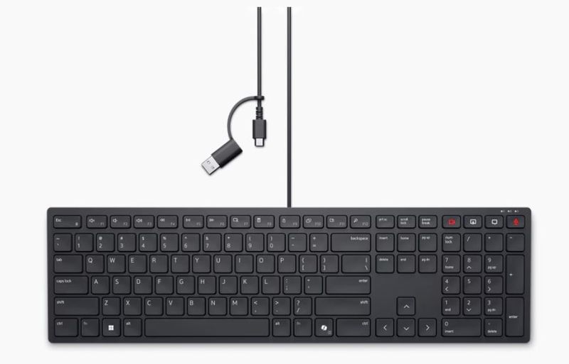 Dell drôtová klávesnica KB525C GER USB/USB-C