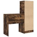 vidaXL Stôl Dymová dub 115,5 x 40 x 127 cm 2 ks