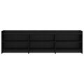 vidaXL TV skrinka 168 x 33 x 47 cm Čierny dub Kompozitné drevo
