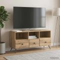 vidaXL TV skrinka 102 x 34,5 x 50 cm Dub artisan Kompozitné drevo