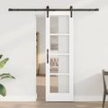 vidaXL Posuvné dvere ORKDAL Biela a čierna 61 x 198,5 cm