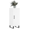 vidaXL Komoda biela 34,5x34x90 cm spracované drevo