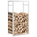 vidaXL Stojan na krbové drevo 50x28x94 cm nehrdzavejúca oceľ