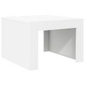 vidaXL Konferenčný stolík, biely 50x50x35 cm, kompozitné drevo