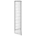vidaXL Trapézový gabiónový vyvýšený kôš pozinkovaná oceľ 80x20x100 cm
