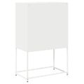 vidaXL Highboard White 68x39x107 cm Oceľ