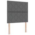 vidaXL Posteľ boxspring s matracom Tmavosivá 80 x 200 cm Látka