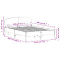 vidaXL Posteľ bez matraca voskový 150x200 cm masívna borovica