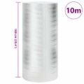 vidaXL Reflexná fólia za radiátor Strieborná 10 x 1 m Polyetylén