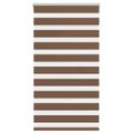 vidaXL Zebra roleta hnedá 80x100 cm šírka látky 75,9 cm polyester