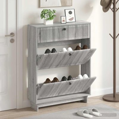 vidaXL Skriňa na topánky EDE 78 x 24 x 103 cm Kompozitné drevo