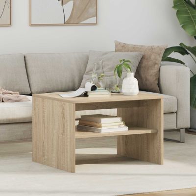 vidaXL Konferenčný stolík Sonoma dub 60 x 50 x 40 cm Kompozitné drevo