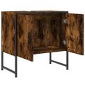 vidaXL Skrinka na umývadlo dymový dub 60x33x60 cm kompozitné drevo