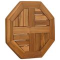 vidaXL Stolová doska 40x40x2,5 cm osemuholník masívne teakové drevo