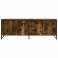 vidaXL TV skrinka 140 x 36 x 49.5 cm Dymová dub Kompozitné drevo