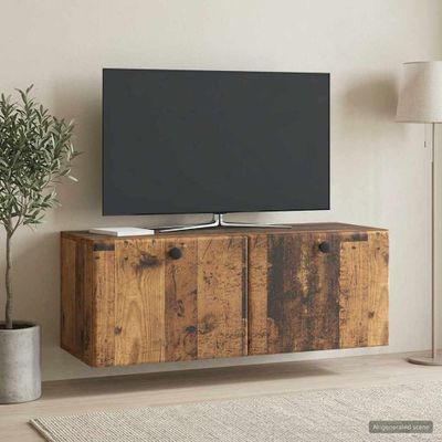 vidaXL Nástenná TV skrinka 78,5 x 31 x 30 cm Staré drevo