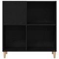 vidaXL Skrinka na gramofónové platne Čierny dub 84,5 x 38 x 89 cm