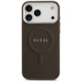 Puzdro Guess Classic Logo MagSafe pre iPhone 17 Pro Max hnedá