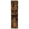 vidaXL Rozdeľovacia knižnica dymový dub 92x29x112 cm kompozitné drevo