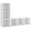 vidaXL TV skrinky 2 ks biele 107x35x37 cm drevotrieska
