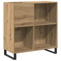 vidaXL Skrinka na gramofónové platne dub artisan 84,5 x 38 x 89 cm
