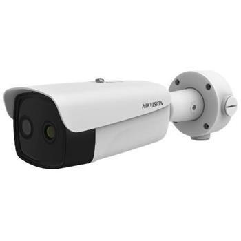 Hikvision IP termo-optická kamera, 640x512, PoE, Audio a Alarm, IP66, IK10, TVS 6000V, detekcia ohňa