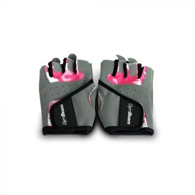 Fitness Dámske rukavice Camo Pink - GymBeam, veľkosť M