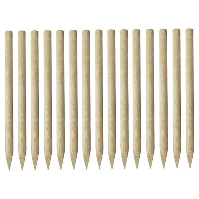 vidaXL Špicaté plotové stĺpiky 15 ks 4x170cm impregnované borovicové drevo
