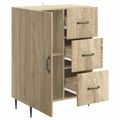 vidaXL Servírovacia skriňa so zásuvkou Dub sonoma 66 x 34,5 x 89,5 cm