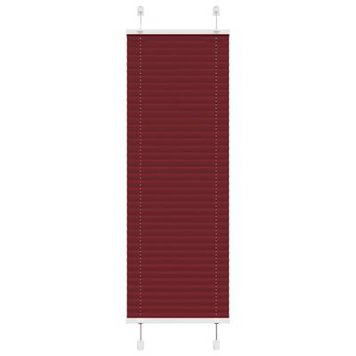 vidaXL Plisovaná roleta bordová červená 50x150 cm šírka látky 49,4 cm polyester