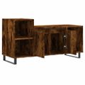 vidaXL TV skrinka dymový dub 100x35x55 cm spracované drevo