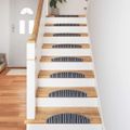 vidaXL Samolepiace schodové rohože 15 ks 56 x 17 x 3 cm Non-Slip Sivá