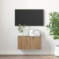 vidaXL Zostava TV skriniek 60 x 30 x 30 cm Hnedá Kompozitné drevo