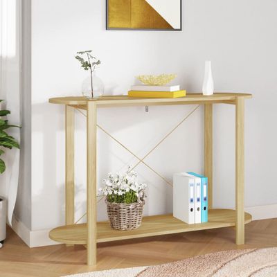 vidaXL Konzolový stolík 110x38x75 cm spracované drevo