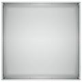 vidaXL Záhradný kvetináč Strieborná 60 x 60 x 20 cm Pozinkovaná oceľ