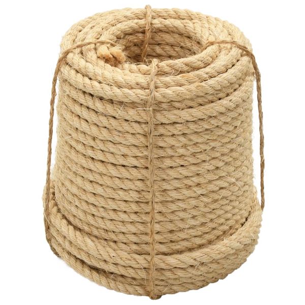 vidaXL Lano, 100% sisal 20 mm, 100 m