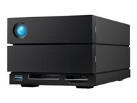 LaCie 2big Dock STLG48000400 - Pole pevných diskov - 48 TB - 2 zásuvky (SATA-600) - HDD 24 TB x 2 - Thunderbolt 4, USB 3.2 Gen 2 (externý) - s 5 rokov Rescue Data Recovery Service Plan