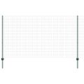vidaXL Euro oplotenie s pilierom 10 x 1,4 m PVC potiahnutá oceľ Zelená