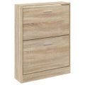 vidaXL Skrinka na topánky, dubová, 59x17x81 cm, imitácia dreva