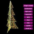 vidaXL Vianočný stromček 240 LED Teplá biela 180 cm PET