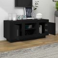 vidaXL TV skrinka čierna 102x35x45 cm spracované drevo
