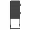 vidaXL Highboard Black 68x39x107 cm Oceľ