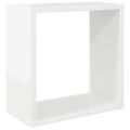 vidaXL Nástenné police 6 ks lesklé biele 30x15x30 cm